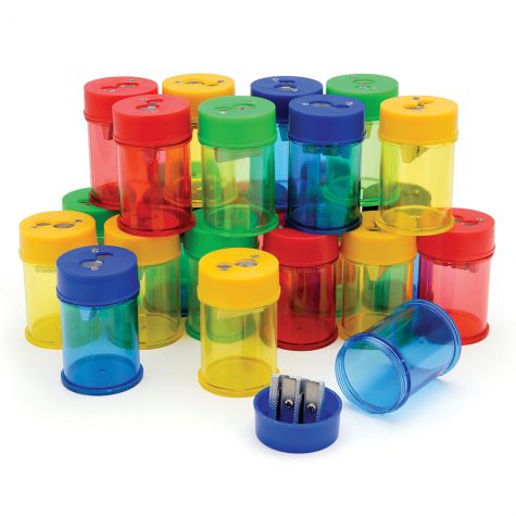 double hole canister pencil sharpener