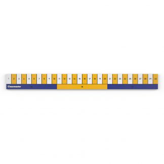 Early Learning Rulers broken up into blocks of 10cm and 1cm by brightly coloured segments
