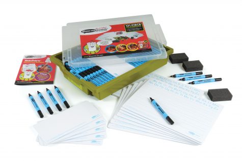 Handwriting Drywipe Boards in Gratnell's Tray