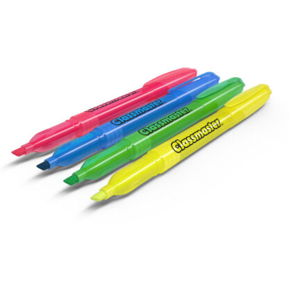 Slim Barrel Highlighters, Assorted Pack of 4