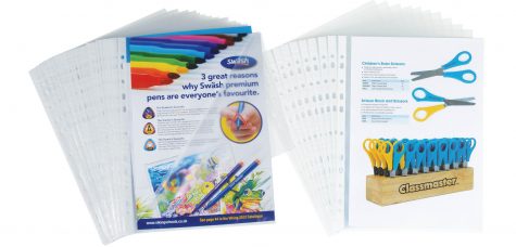 A4 Punched Pockets, 65-Micron