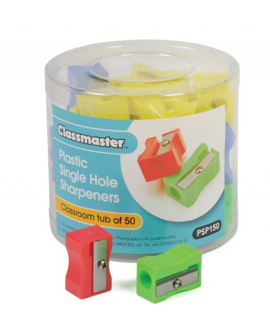Single-Hole Plastic Pencil Sharpeners