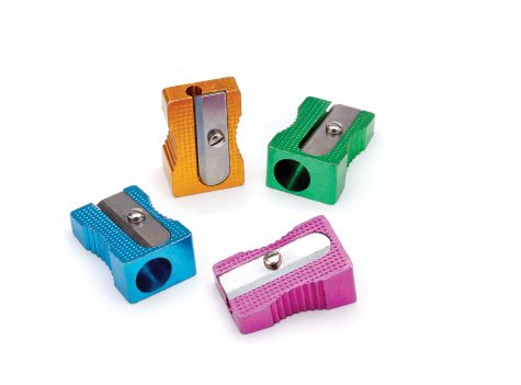Coloured Metal Single Hole Sharpener