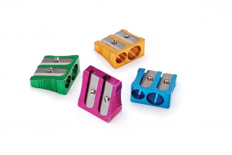 Coloured Metal Double Hole Sharpener