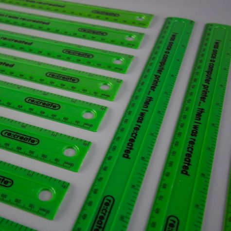 Re:create Shatter-Resistant Recycled Rulers, Coloured