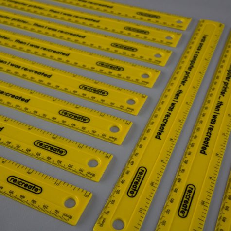 Re:create Shatter-Resistant Recycled Rulers, Coloured