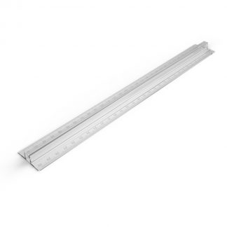 Fingergrip Rulers, clear in a pack of 10, with a raised centrepiece and metric measurements