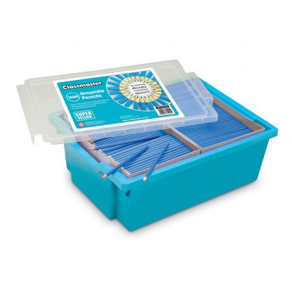Pack of 1500 HB Graphite Pencils in a handy blue Gratnells tray