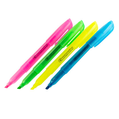 Slim Barrel Highlighters, Assorted Pack of 4 - Image 3
