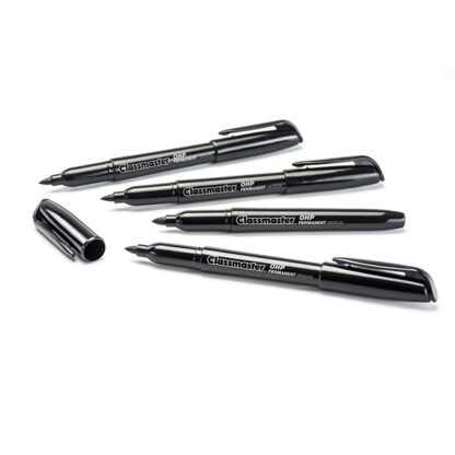 Permanent OHP Pens, Black Medium Tip, Pack of 10 - Image 3
