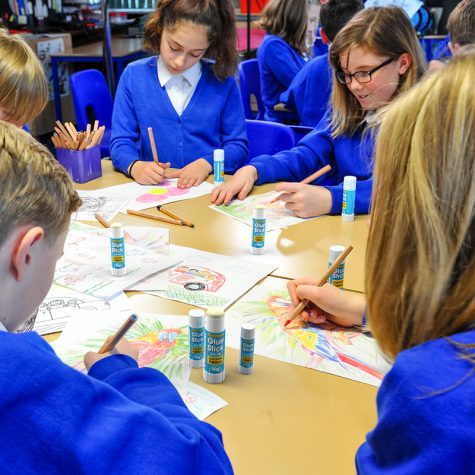 Educational Glue Sticks in a classroom