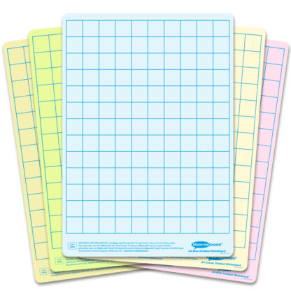 A4 Gridded Tinted Drywipe Boards