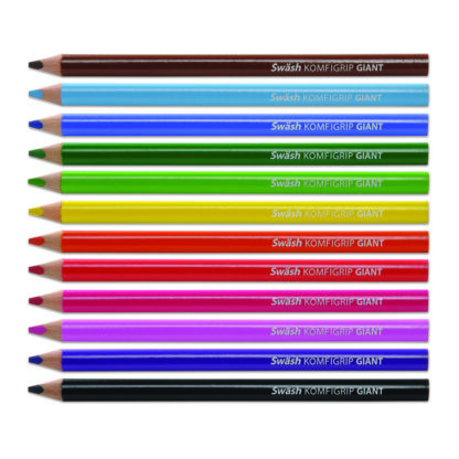 Assorted KOMFIGRIP GIANT Colouring Pencils, Pack of 144 - Image 4