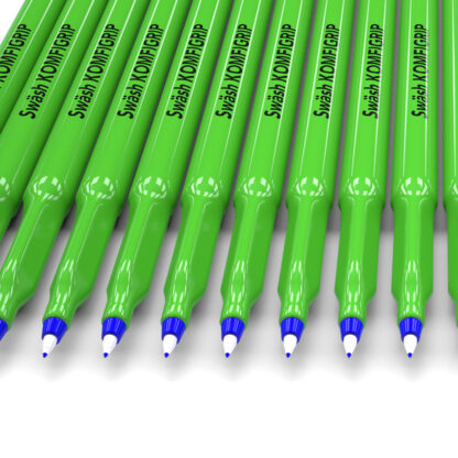12 KOMFIGRIP Handwriting Pens, Blue - Image 2