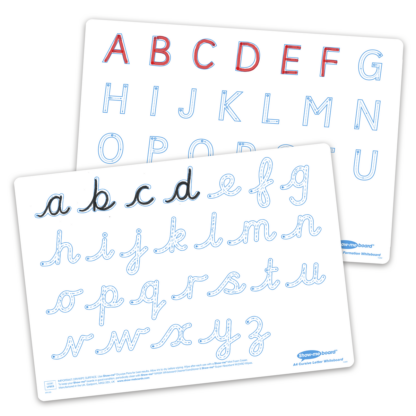 A4 Cursive Letter Formation Drywipe Boards - Image 2