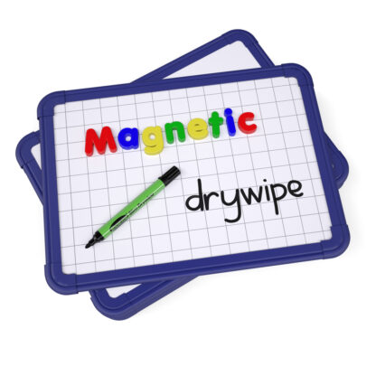 Magnetic Framed Whiteboards (Gridded/Plain), Pack of 6