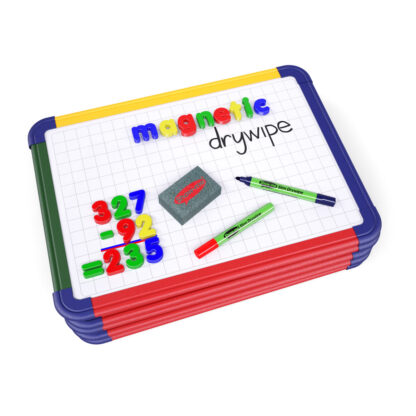 A3 Magnetic Framed Whiteboards (Gridded/Plain), Pack of 5
