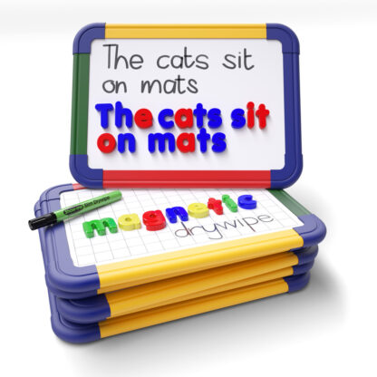 A4 Magnetic Framed Whiteboards (Gridded/Plain), Pack of 10