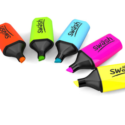 Assorted Colour Mini Highlighters, Tub of 50 - Image 2