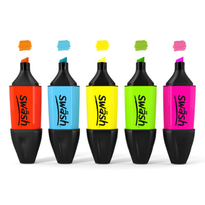 Assorted Colour Mini Highlighters, Tub of 50 - Image 3