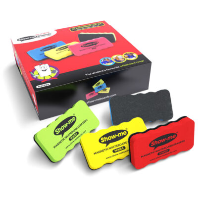Magnetic Whiteboard Erasers, Assorted Colours