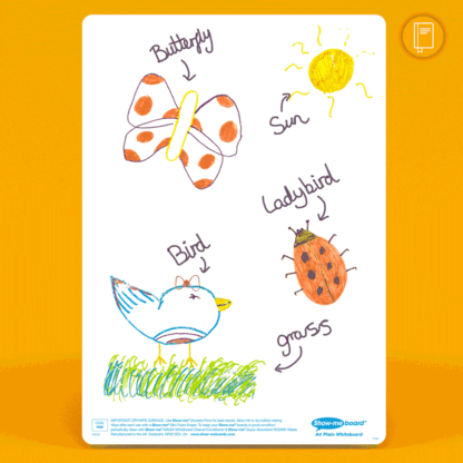 A4 Plain Drywipe Boards