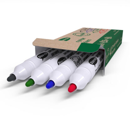 TEACHER Whiteboard Markers, Assorted Colours, Pack of 4