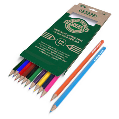 Treesaver Recycled Colouring Pencils, Pack of 12