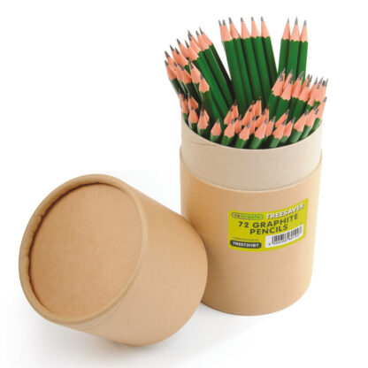 Treesaver Recycled HB Pencils, Tube of 72