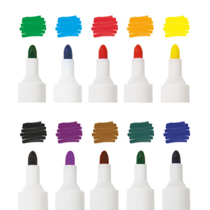 Assorted Colour Flipchart Markers, Wallet of 10 - Image 3