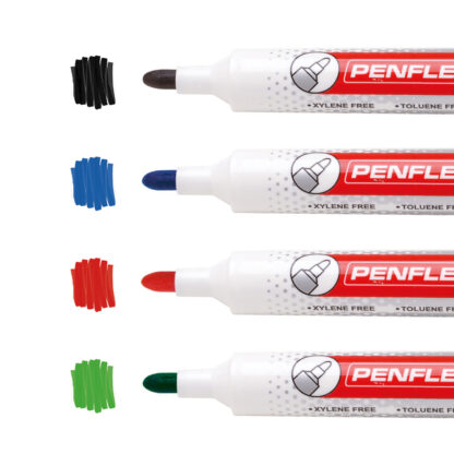 Bullet Tip Permanent Markers, Wallet of 4 - Image 3