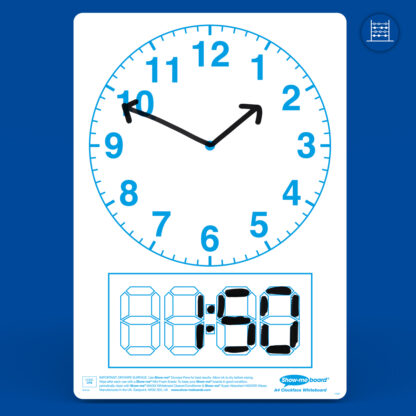 A4 Clock Face Drywipe Boards