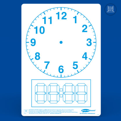 A4 Clock Face Drywipe Boards - Image 2