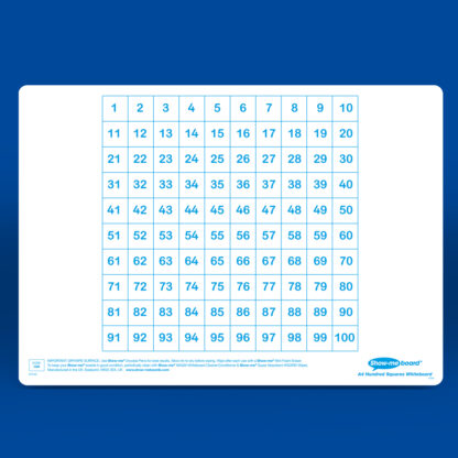 A4 Hundred Square Drywipe Boards