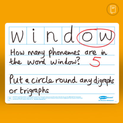 A4 6-Frame Phoneme Drywipe Boards - Image 2