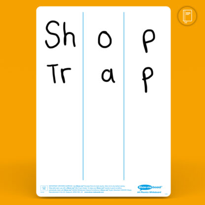 A4 Phonics Progression Drywipe Boards
