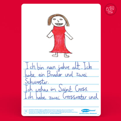 A4 Picture Story Drywipe Boards