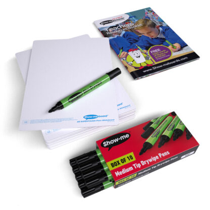 A5 SUPERTOUGH Plain Drywipe Boards, Small Pack
