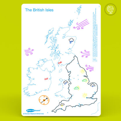 A4 UK Map Drywipe Boards - Image 2