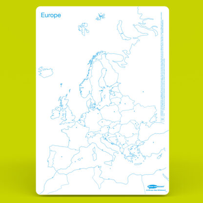 A3 UK and Europe Drywipe Boards, Small Pack - Image 2