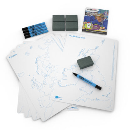 A3 UK and Europe Drywipe Boards, Small Pack - Image 3