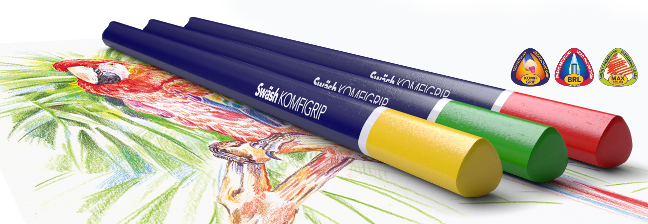 KOMFIGRIP Colouring Pencils