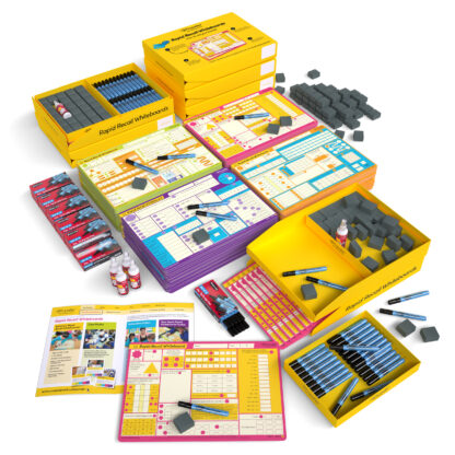Years 3 – 6 Rapid Recall A3 Whiteboards Junior Bulk Pack