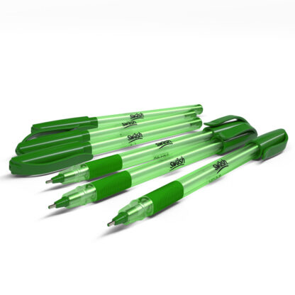 Green Triangular Ballpoint Pens - Image 3