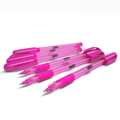 Pink Triangular Ballpoint Pens - Image 3