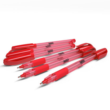Red Triangular Ballpoint Pens - Image 3