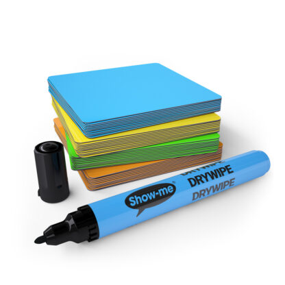 Show-me Magnetic Notes 75 x 75mm assorted colours pack of 40