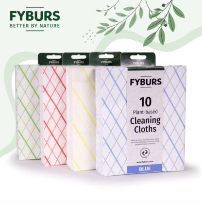 FYBURS Plant-based Cleaning Cloths - Red - Image 3