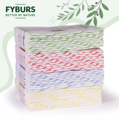FYBURS Plant-based Cleaning Cloths - Red - Image 5