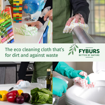 FYBURS Plant-based Cleaning Cloths - Red - Image 7